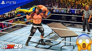 : WWE 2K24 - Brock Lesnar vs. Logan Paul - WrestleMania 41 Main Event Match | PS5 [4K60]