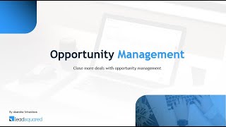 Webinar on Opportunity Management