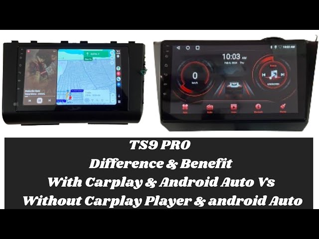 9 Android Player | Display QLED | Wireless CarPlay & Android Auto TS10 Pro