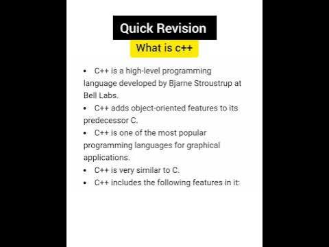 What is c++ | define c++ | ☑️ #cpp #shorts #shortsvideo #programming ...