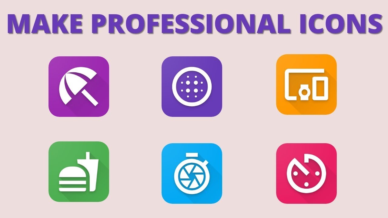 Make Professional Icons for your Apps - No Need Photoshop
