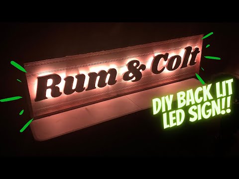 BUILD A BACKLIT LED SIGN!!! Tips and Tricks for DIY 