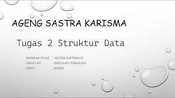 STRUKTUR DATA TUGAS 2 PRAKTIKUM UT - BAHASA PEMROGRAMAN JAVA