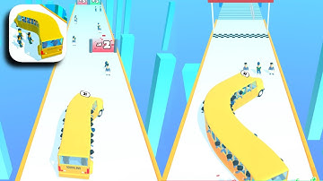 School Bus Rush - All Levels Gameplay Android,is (Levels 1-5)