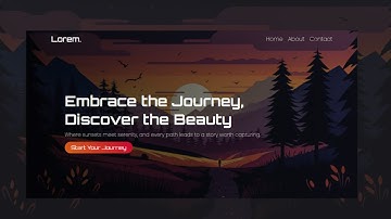Responsive Animated Hero Section with Navbar | CSS Hero Section Design Tutorials
