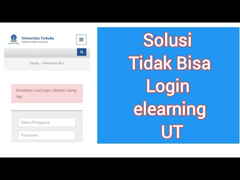 Solusi Tidak Bisa Login Elearning UT