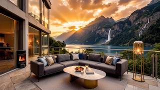 Soothing Jazz On The Balcony Of A Luxurious Lakeside Villa - Soft Jazz Music Brings Inner Peace screenshot 5