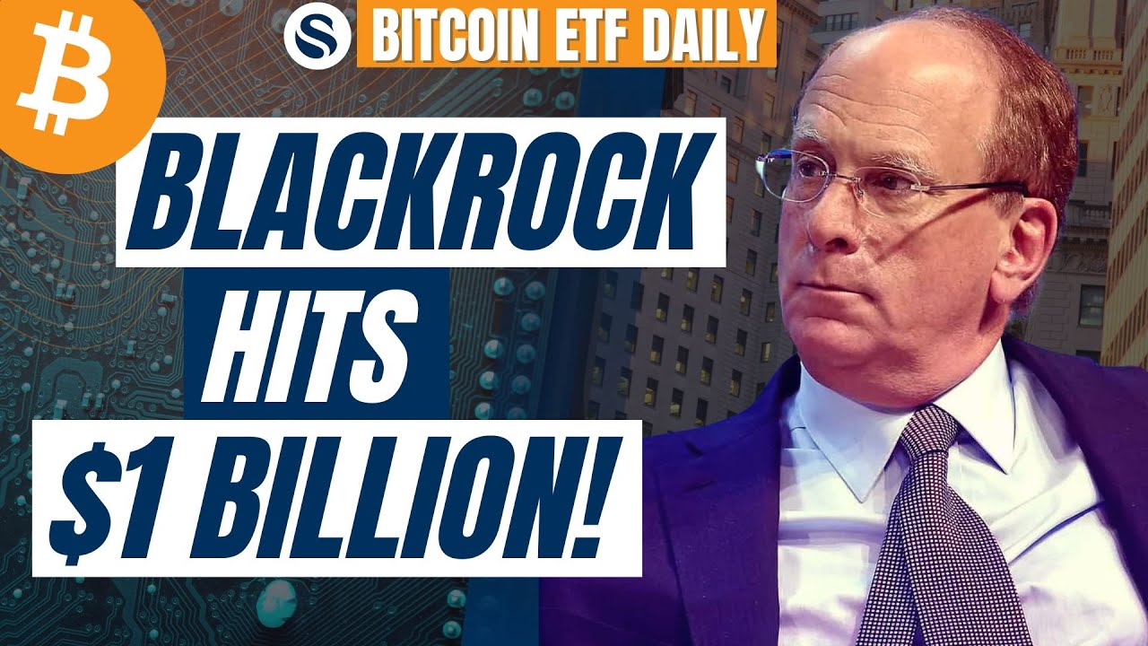 Blackrock ETF Hits $1 Billion | Bitcoin Price Slumps - YouTube