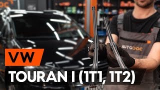 Kako zamenjati Metlice brisalcev VW TOURAN (1T1, 1T2) - video vodič