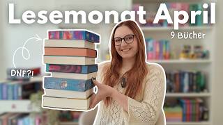 alle 9 bücher die ich im april gelesen habe🐝📖 lesemonat april🎧✨