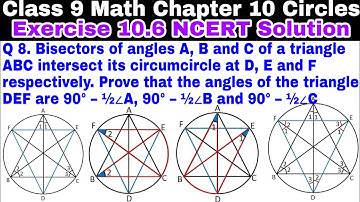 Class 9 Ex 10.6 Q 8 | Chapter 10 | Circles | NCERT Solution | CBSE | Mathematics | Exercise 10.6