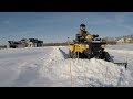 Second SNOW PLOWING 2019 with ATV