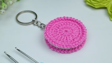 The most beautiful crochet biscuits keychain I