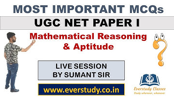 Most Important MCQs | Mathematical Reasoning & Aptitude | UGC NET PAPER I