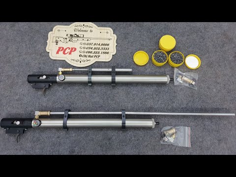 Video súng pcp bắn đạn bi & trì giá rẻ. van bình inok chịu... - youtube