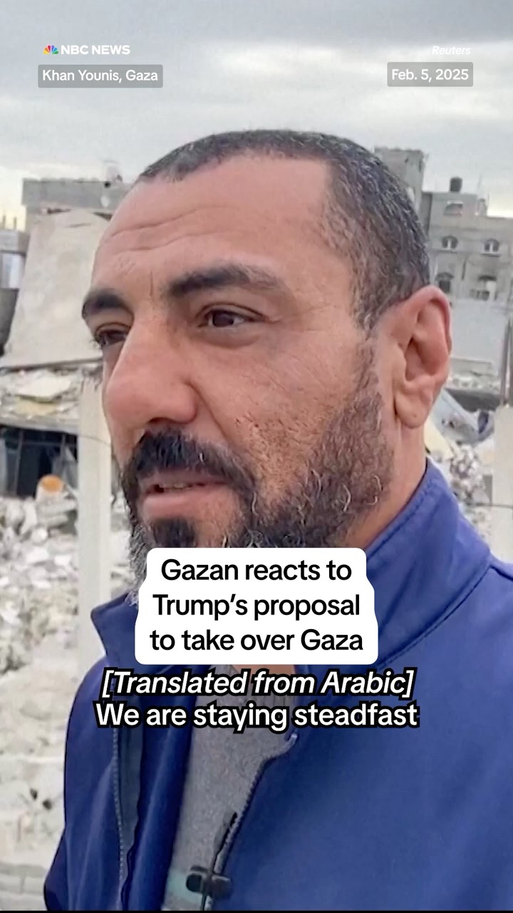 Gazan reacts to Trump's proposal to take over Gaza