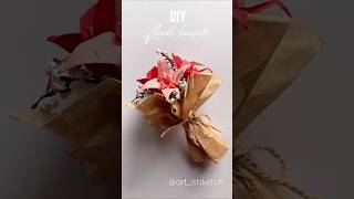 DIY Flower Bouquet | How to make paper lily #diy #viralshorts #papercrafts #handmade #craftideas