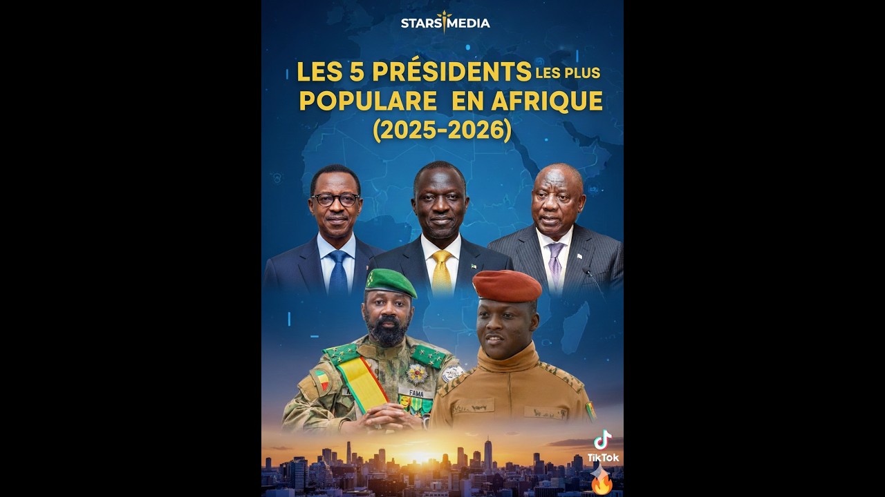 KASS NARRE 23 02 26 Les 5 Présidents les plus populaires en Afrique (2025-2026)