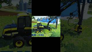 FS23 Tree Cutting Machine Action 🌳💥 #shorts #viral