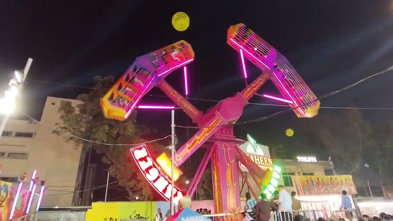 #84 Hyderabad Exhibition 2025 Enjoying Ride's😱😂