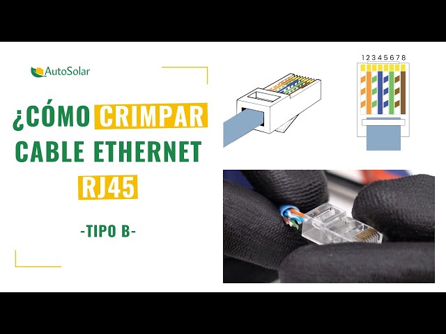 Crimpar cable Ethernet RJ45 