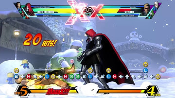 Umvc3 Dr.Doom midscreen combo (Optimized)