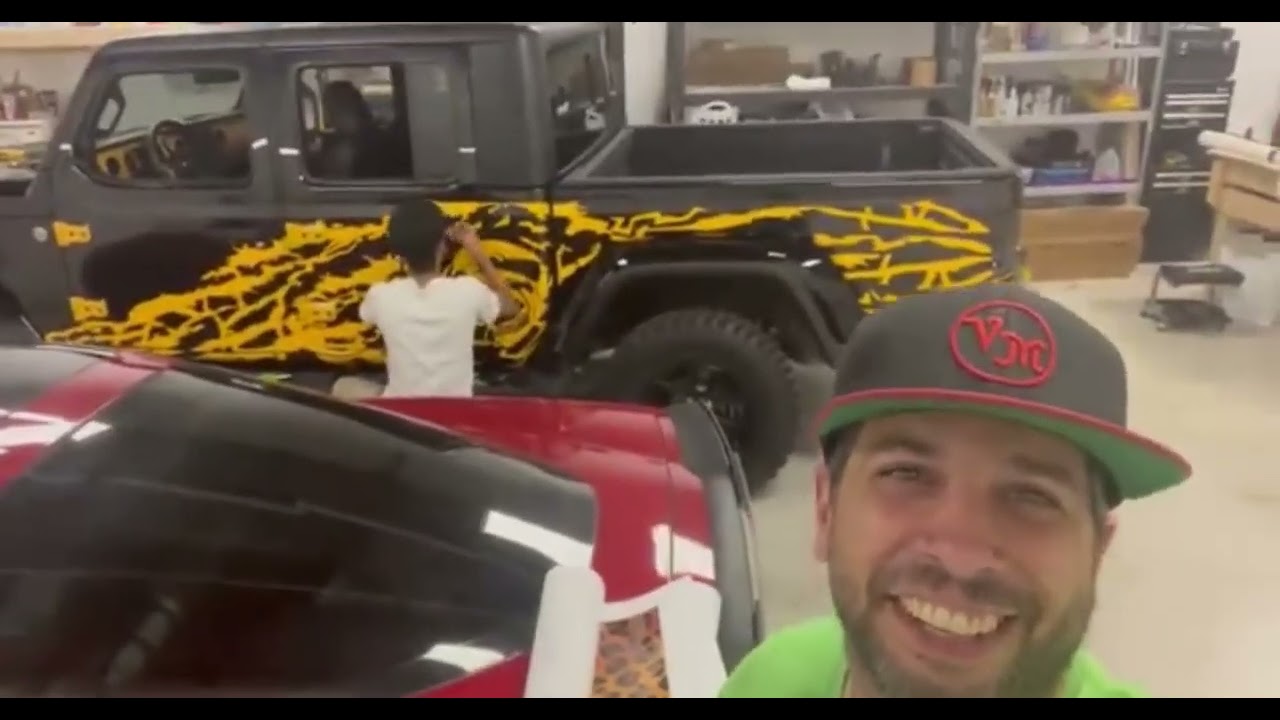 Throwback to this Bold Jeep Gladiator Wrap in San Antonio at MC Wraps