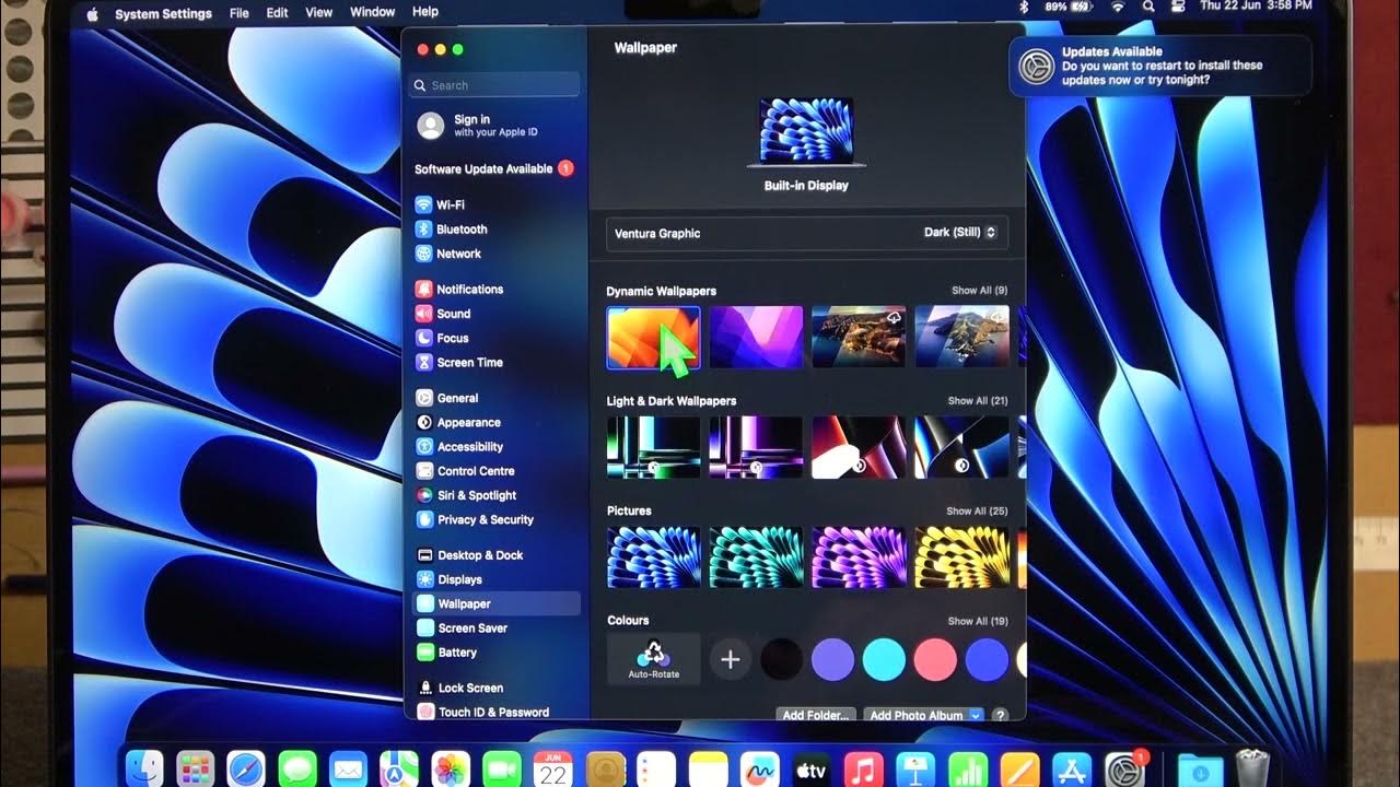 how-to-change-wallpaper-on-macbook-air-m2-2023-youtube