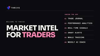 Welcome to Thrive | Crypto Market Intelligence Platform for Traders