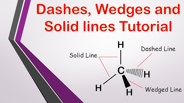 Dashes, Wedges and Solid lines | Organic Chemistry