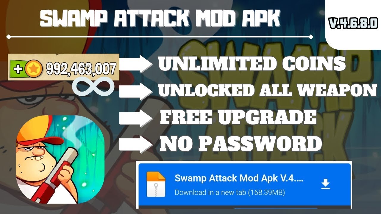 Download Swamp Attack Mod Apk Terbaru 2025 Version 4.6.8.0 Unlimited