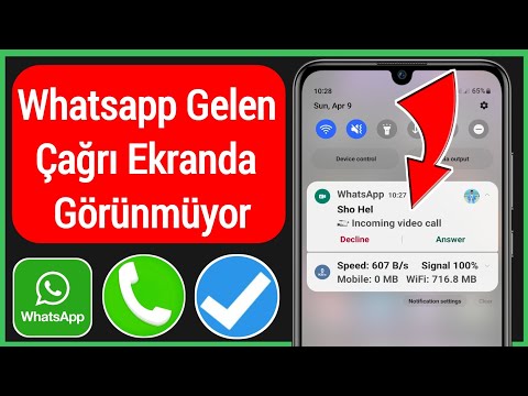 Whatsapp Gelen Arama Ekranda Görünmüyor | Whatsapp Görüntülü Arama Ekranda Gösterilmiyor