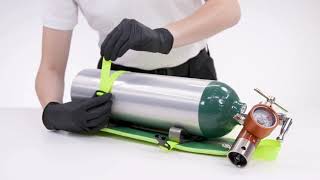 StatPacks G3 Oxygen Module by Luminary Secures D or Jumbo-D O2 Cylinders in EMS Bags Locking Buckles