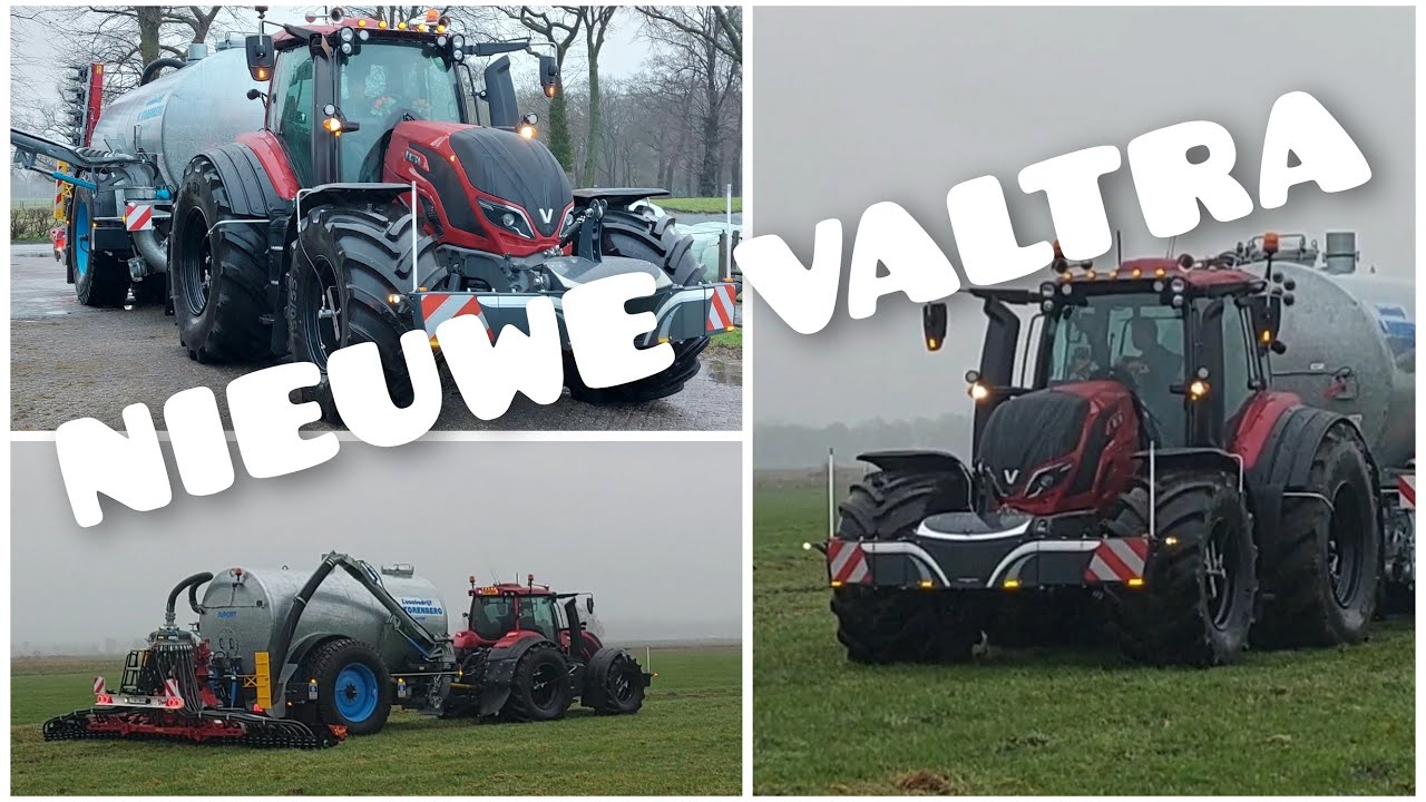 Met NIEUWE Valtra T214 mest uitrijden | PRIMEUR!! | Boer Gerrit vlogt | Duport | Vredo