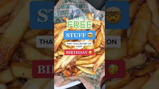 FREE STUFF THAT YOU CAN GET ON YOUR BIRTHDAY! PART 3 #personalfinance #birthday #freebies