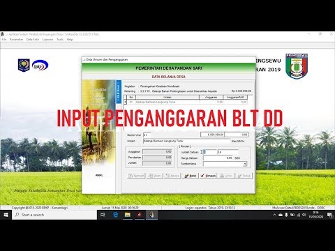 Input Perubahan Penanganan Covid dan BLT DD di Siskeudes