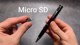 HD Spy Camera Pen - How to Insert Micro SD Memory Card