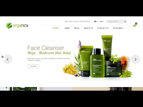 Organica - Organic Food Website | Cosmetics Website Theme | Food Website WordPress