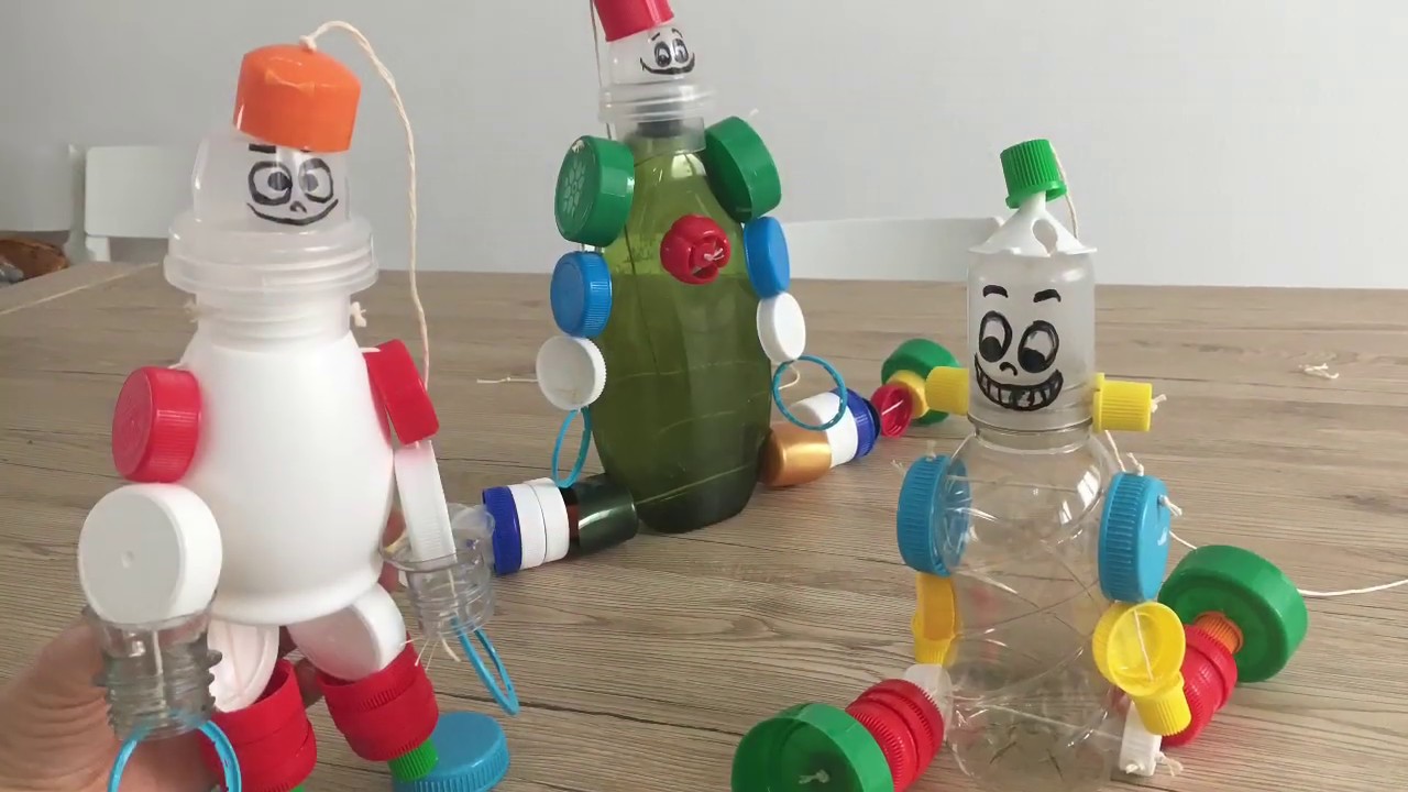 Robot Fai Da Te Riciclando Tappi Di Plastica - YouTube