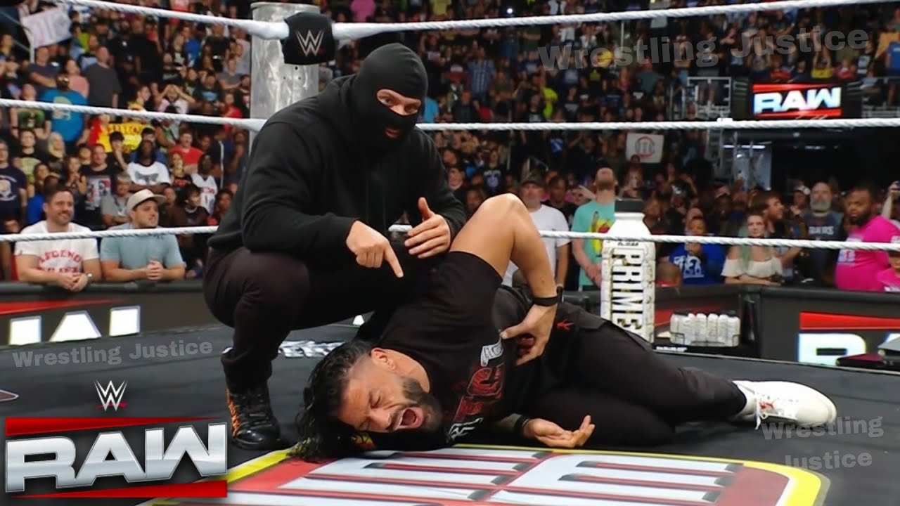 WWE 20 February 2026 Masked Man Brutal Attack Roman Reigns WWE Raw 2026 Highlights Mystery Attacker