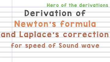 Derivation of Newton