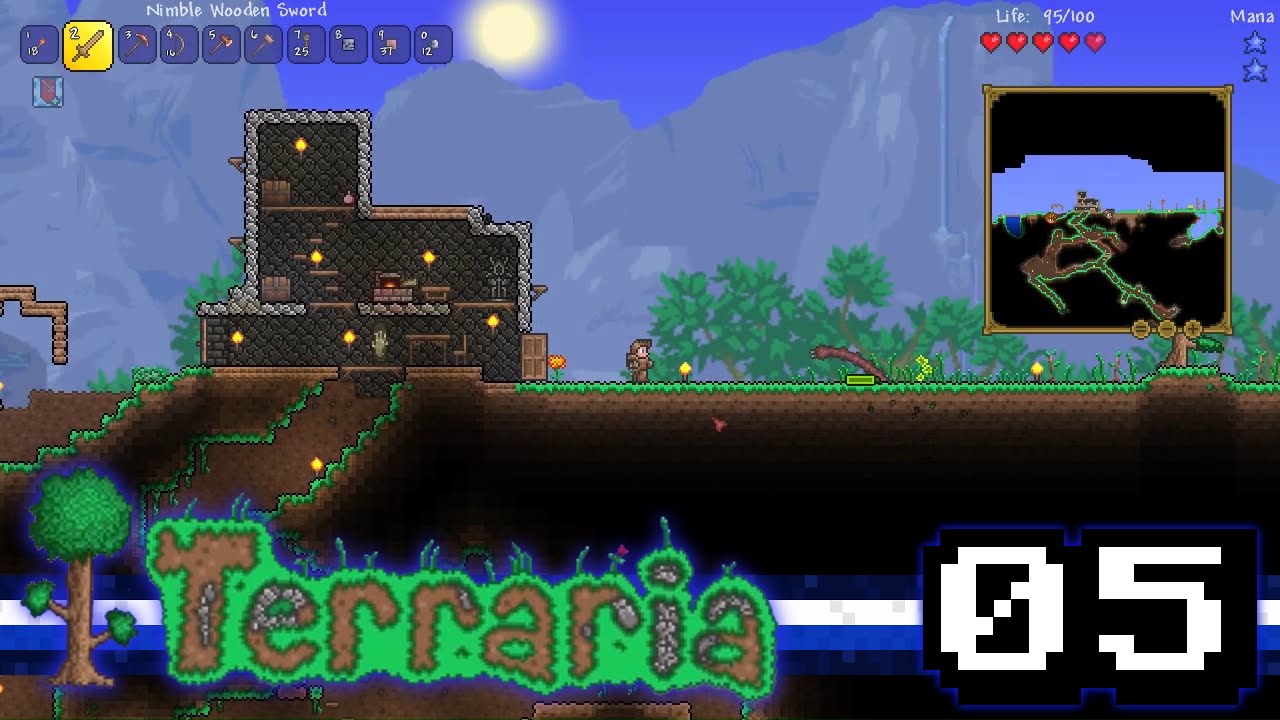 Terraria 1.3 - GIANT WORMS?! (Ep.05)