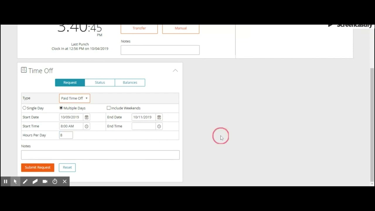 Paylocity Time Off Request Veloz YouTube Paylocity Time Off Request Veloz YouTube