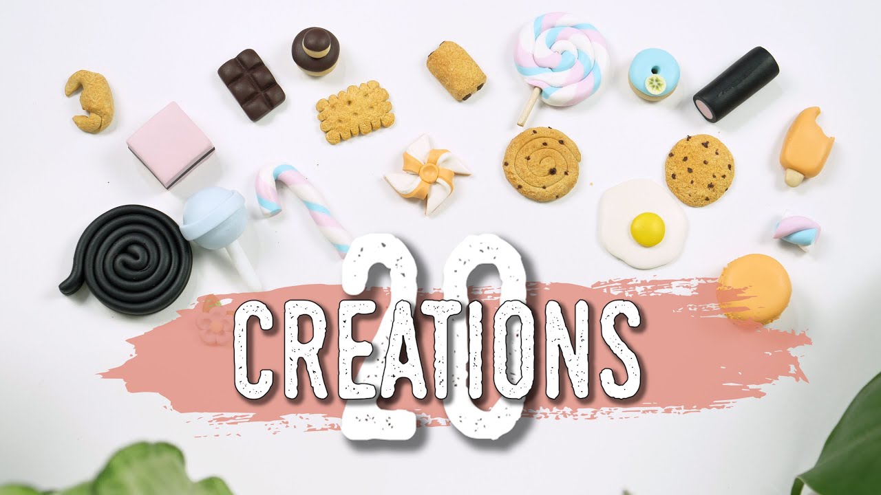 Polymer Clay Tutorial - 20 créations pour débutant EXPRESS et (presque) SANS MATÉRIEL !