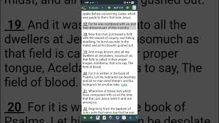 Judas bursting asunder was it literal? #bible