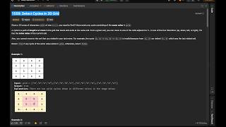 Leetcode Potd 1559. Detect Cycles in 2D Grid