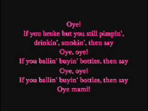 Pitbull-Oye Lyrics ♥