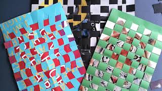 KS1&2 ART Exploring Texture through Paper Weaving