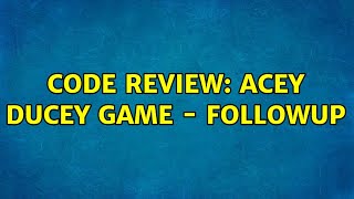 Code Review: Acey Ducey game - followup (2 Solutions!!)