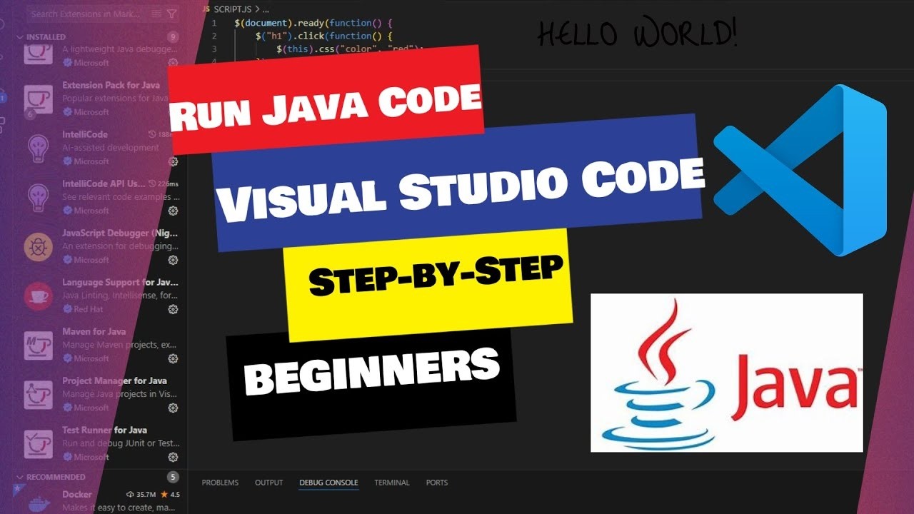 How to Run Java Code in Visual Studio Code (Step-by-Step for Beginners ...